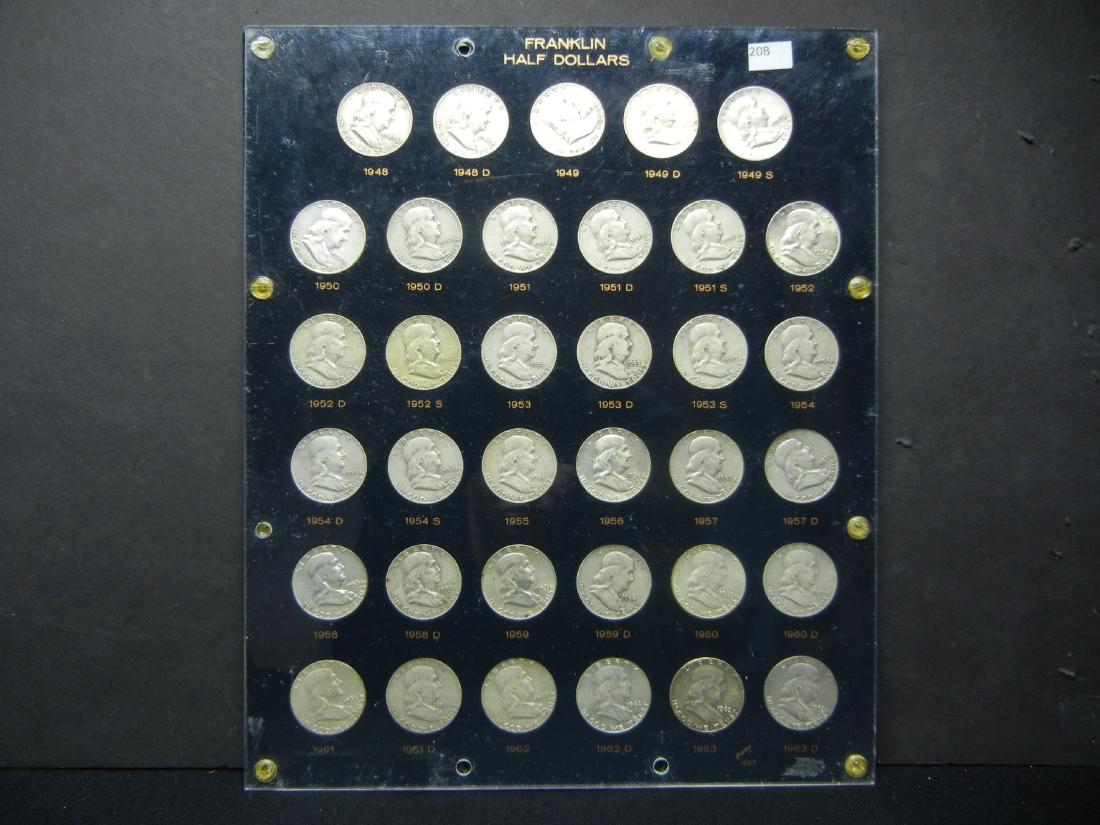 Complete Collection of Franklin Half Dollars. In (1 of 14)