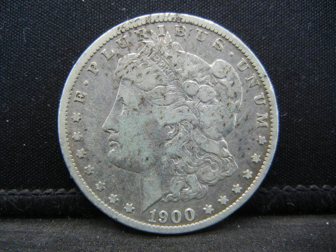 1900-O SILVER (90%) MORGAN DOLLAR, A NEW CENTURY, (1 of 2)