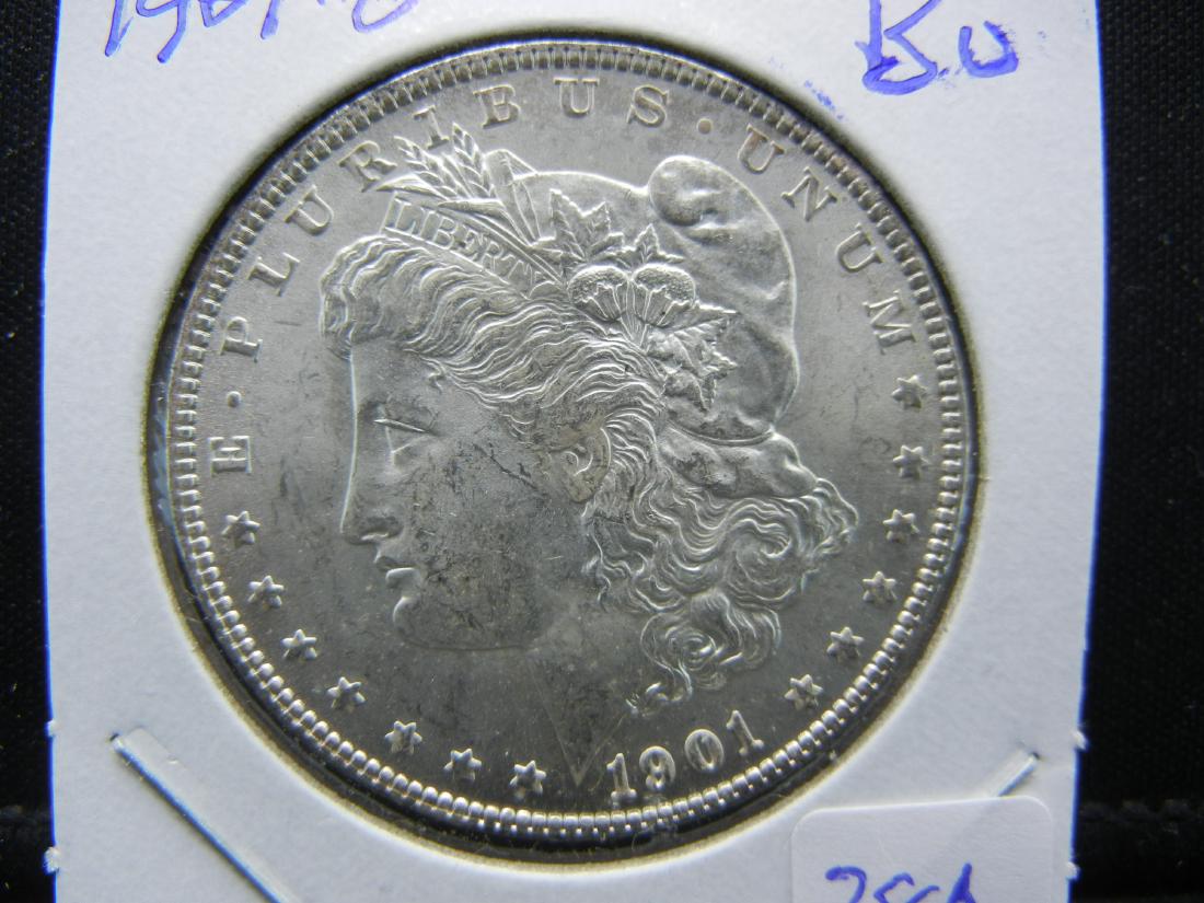 1901-O Morgan Dollar.  Brilliant Uncirculated. (1 of 3)