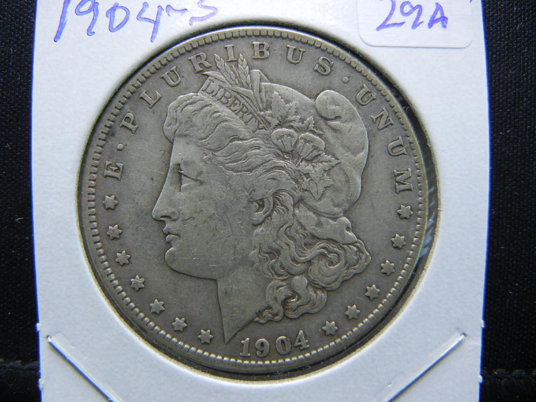 1904-S Morgan Dollar.   Very Fine and original. (1 of 3)
