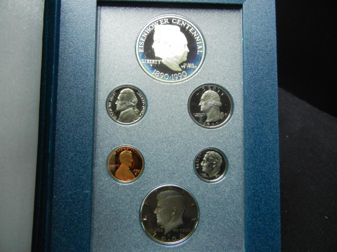 1990-S US Prestige Proof Set.  Contains the Eisenhower (1 of 4)