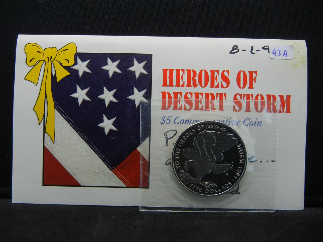 Heroes Of Desert Storm Clad 5 Commemorative Coin Mar 14 19 Richard L Edwards Auctioneering In Oh Heroes Of Desert Storm Clad 5 Commemorative Coin Mar 14 19 Richard L Edwards Auctioneering In Oh