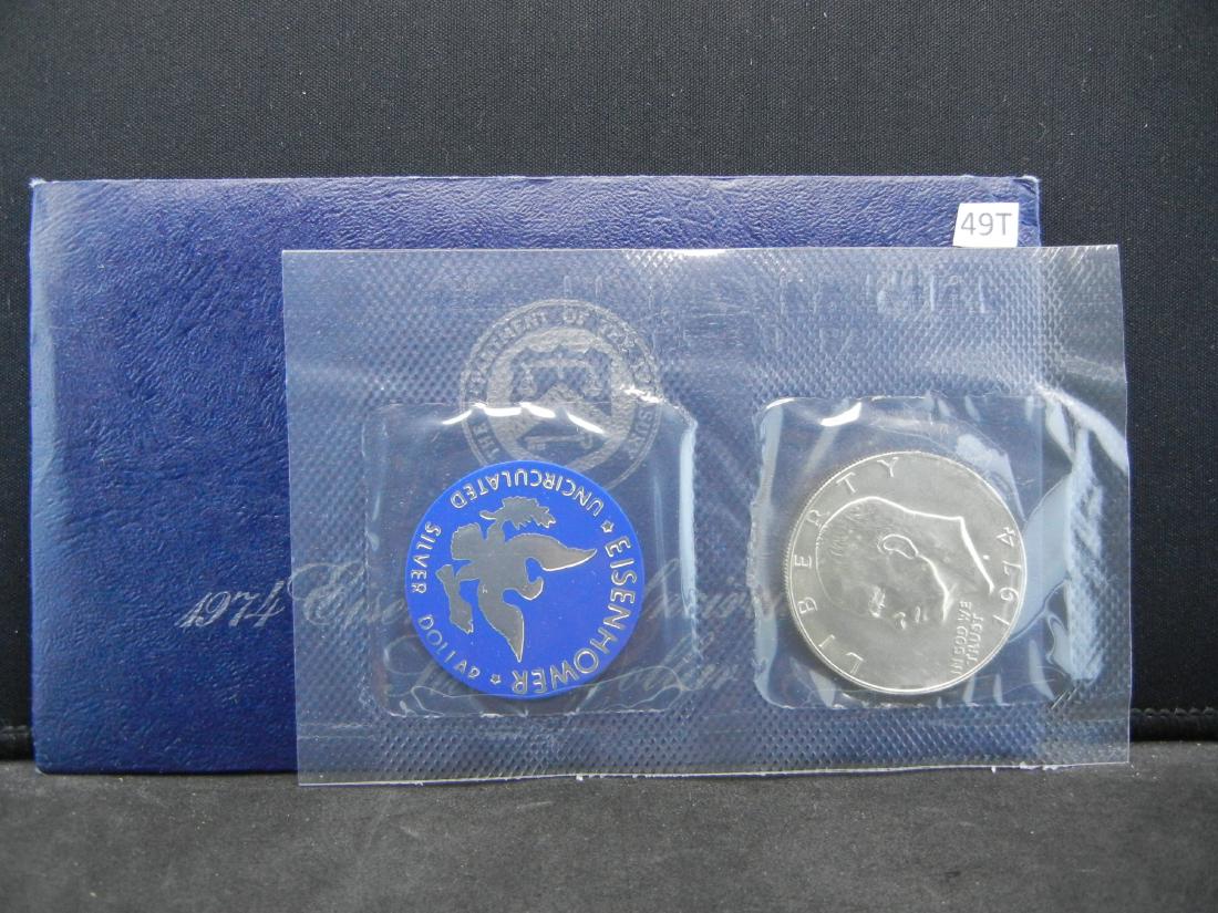 1974  Eisenhower UNC Silver Dollar (1 of 3)