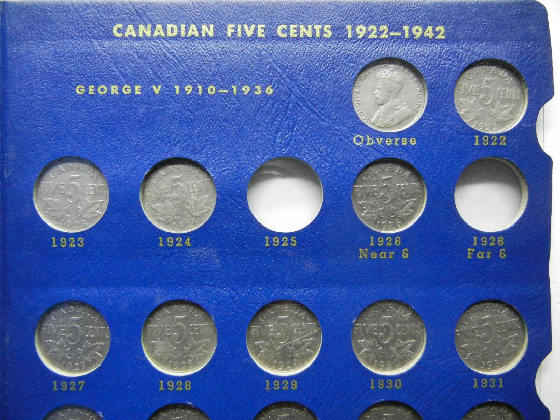 1922-1966 Canada Partial Nickel Set.  Missing 7 Coins. (1 of 9)