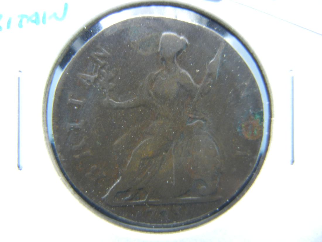 1773 Great Britain 1/2 Penny. (1 of 3)