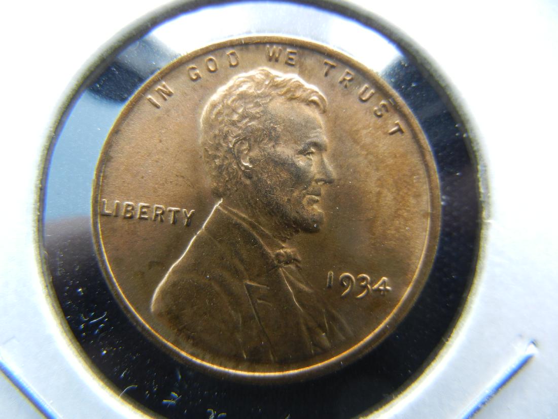 1934 Lincoln 1c.  Choice UNC. (1 of 3)
