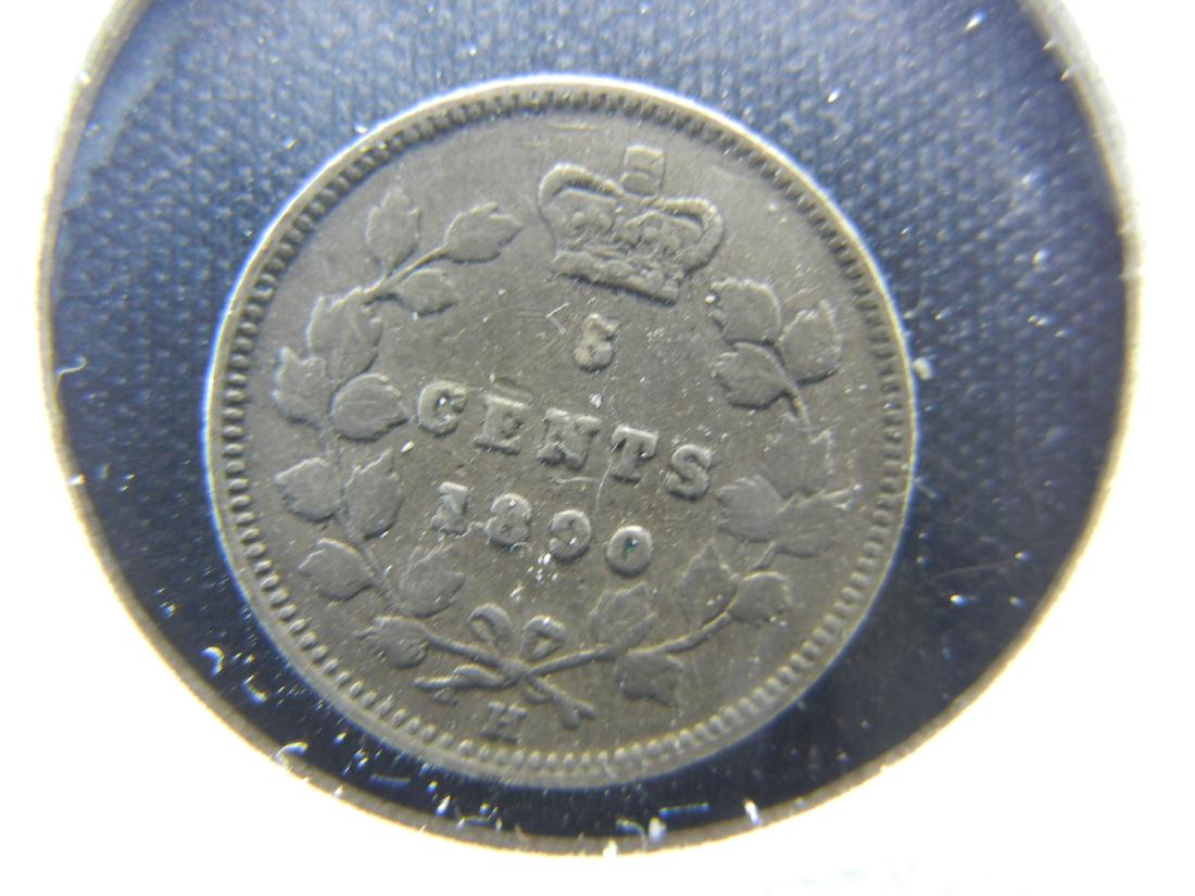 1890-H Canada 5c Silver.  VF. (1 of 3)