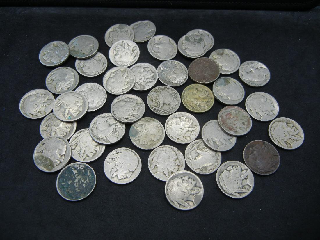 Roll of 40 Partial Date Buffalo Nickels. (1 of 3)