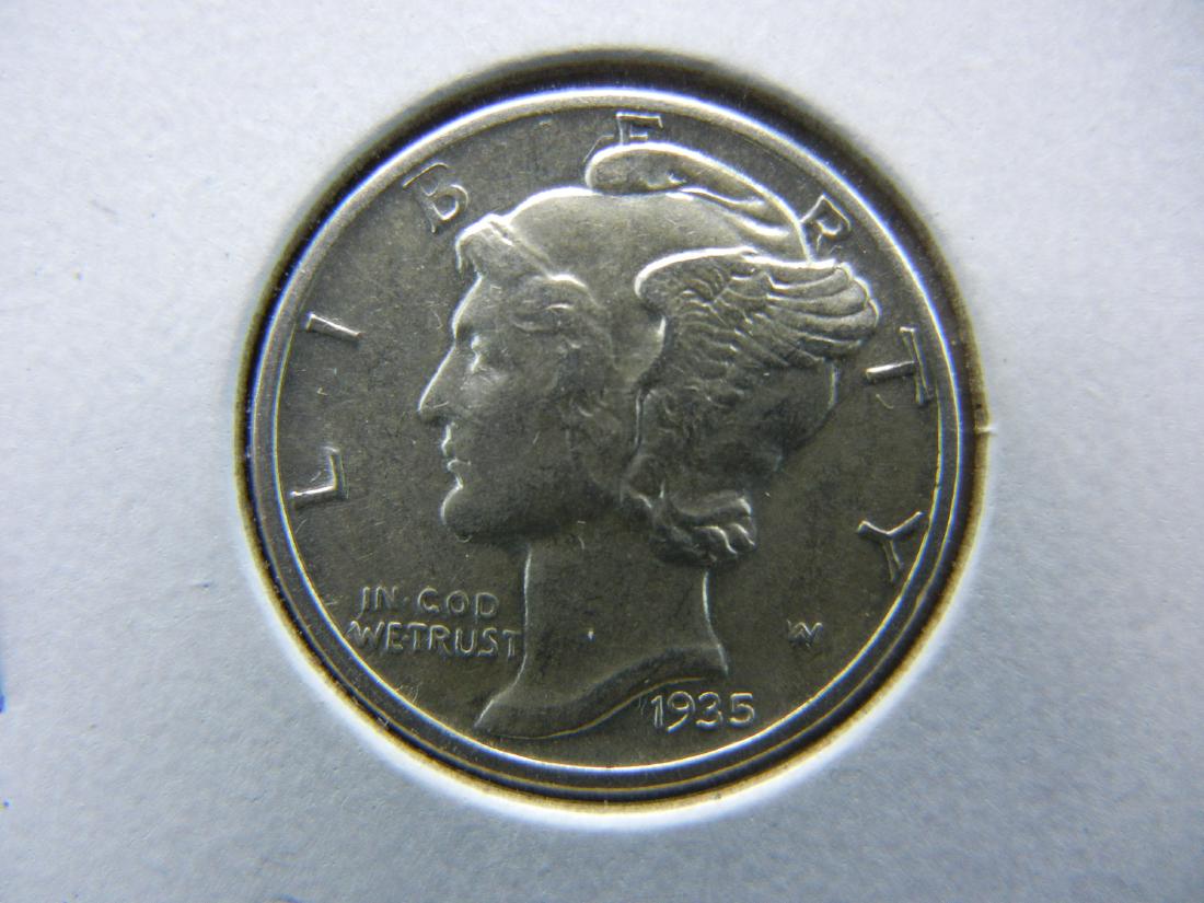 1935 Mercury Dime BU (1 of 3)