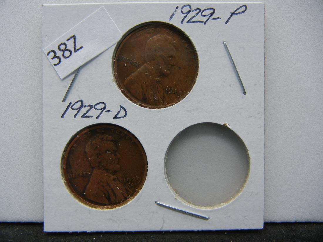 1929-P, D Lincoln Wheat Cents (1 of 2)