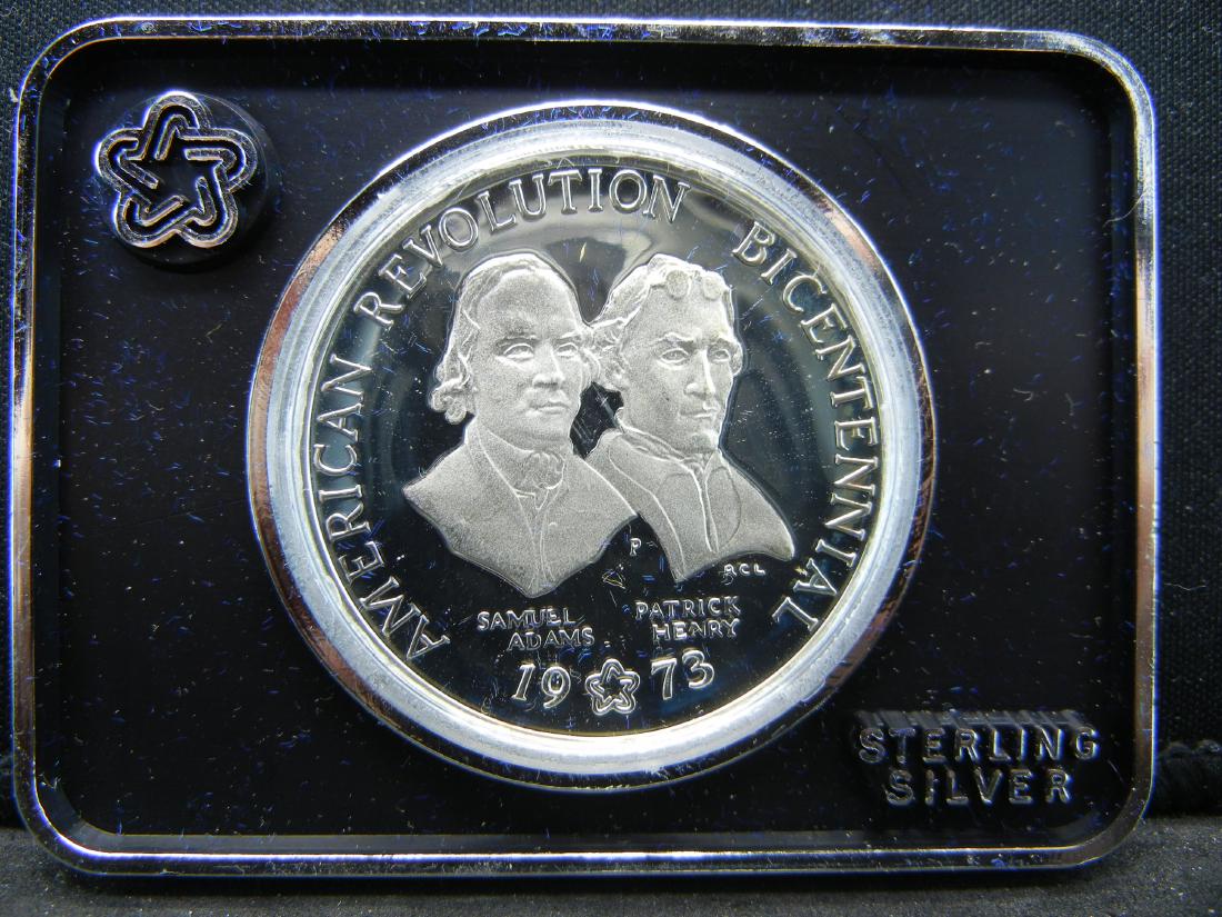 1973 Silver Bicentennial Commorative Medal. Sterling (1 of 3)
