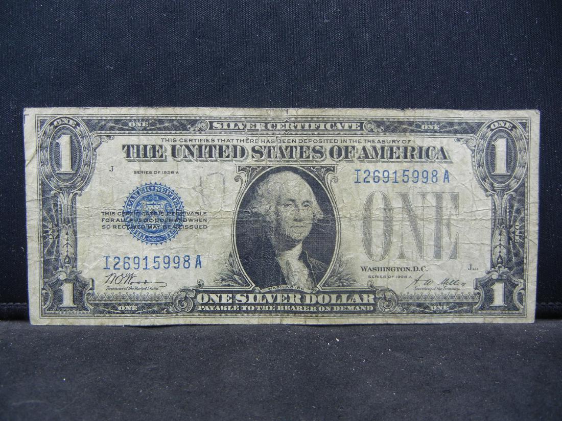 1928-A $1 US Silver Certificate. Funny Back (1 of 3)