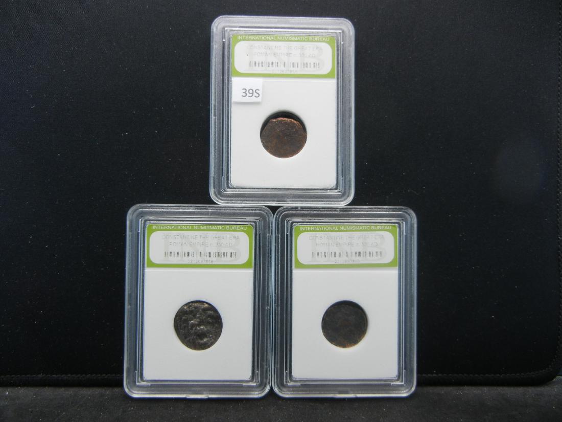 (3) Constantine the Great Empire 330. AD Coins: (3) Constantine the Great Empire 330. AD Coins