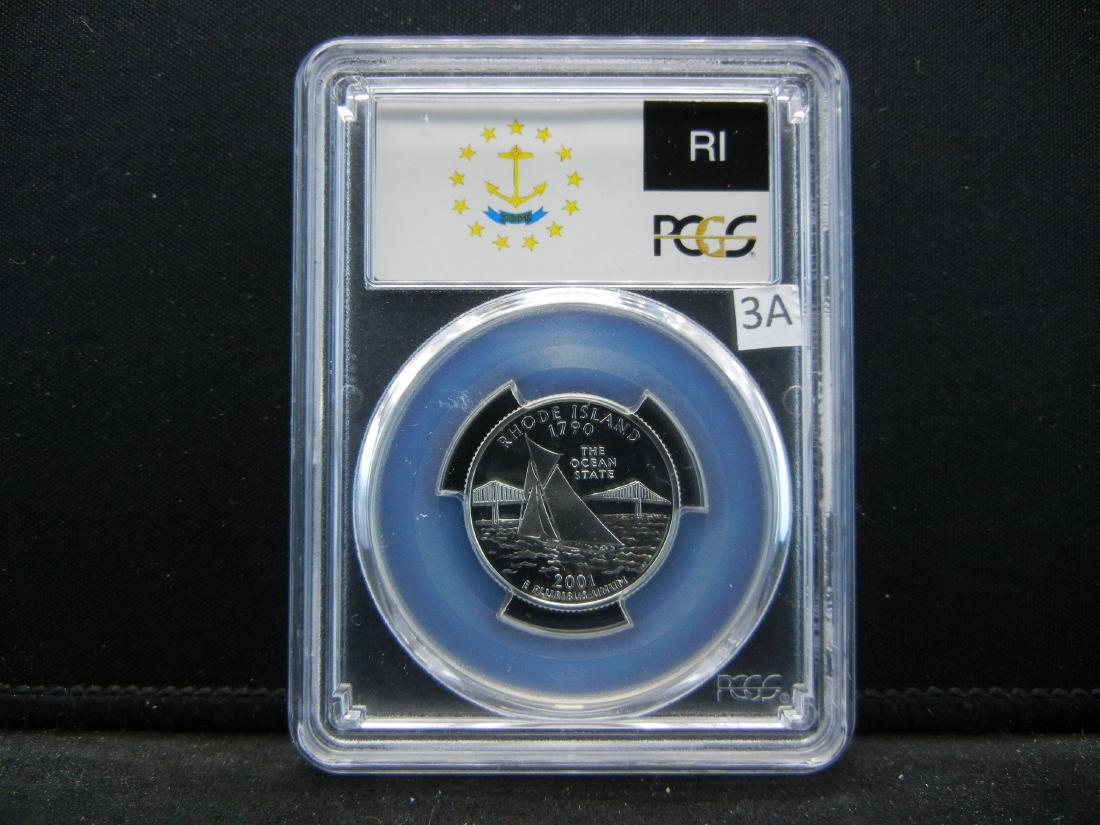 2001-S PCGS PR69DCAM Rhode Island Silver State Quarter (1 of 4)
