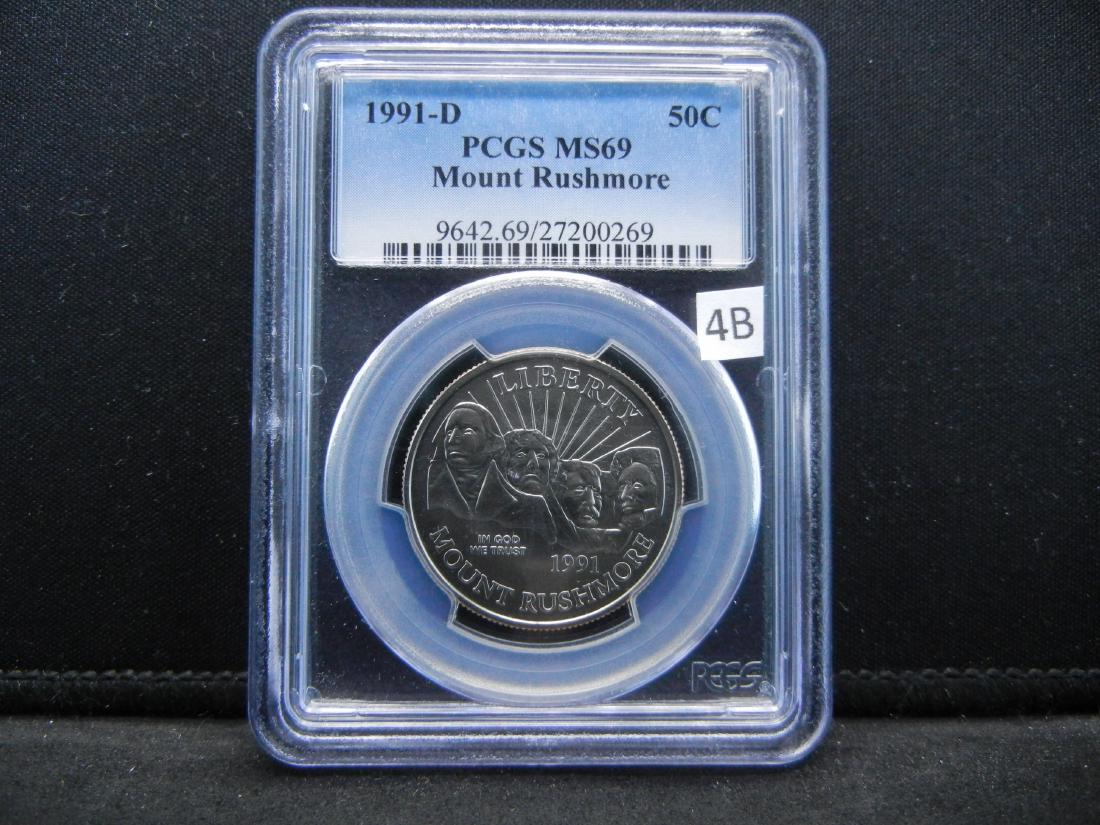 1991-D PCGS MS69 Mount Rushmore Half Dollar (1 of 4)