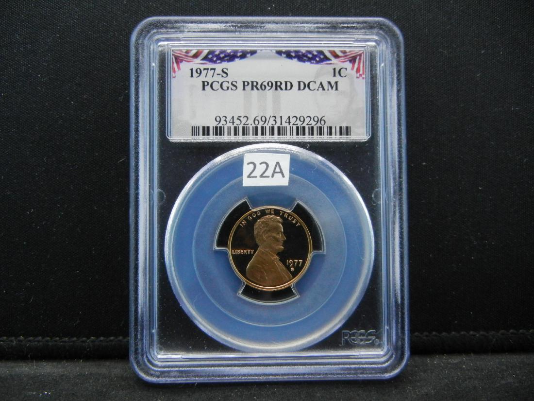 1977-S PCGS PR69RD DCAM Lincoln Cent (1 of 4)
