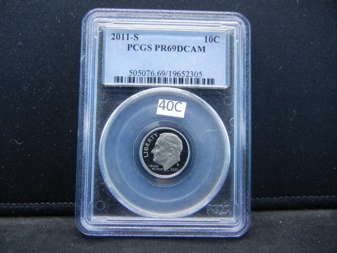 2011-S PCGS PR69DCAM Roosevelt Dime (1 of 4)