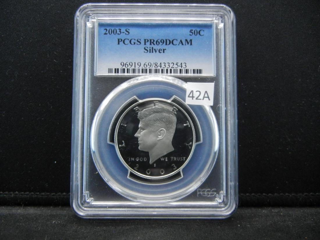 2003-S PCGS PR69DCAM Silver Kennedy Half Dollar (1 of 4)