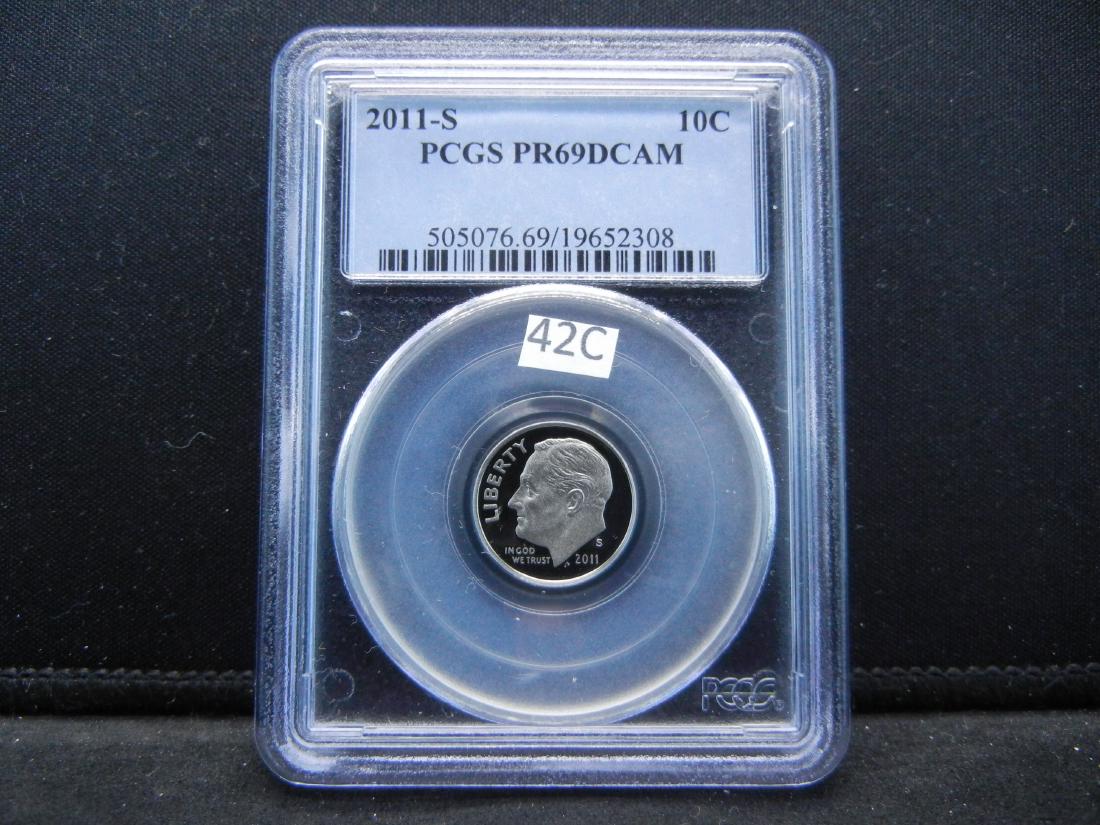 2011-S PCGS PR69DCAM Roosevelt Dime (1 of 4)