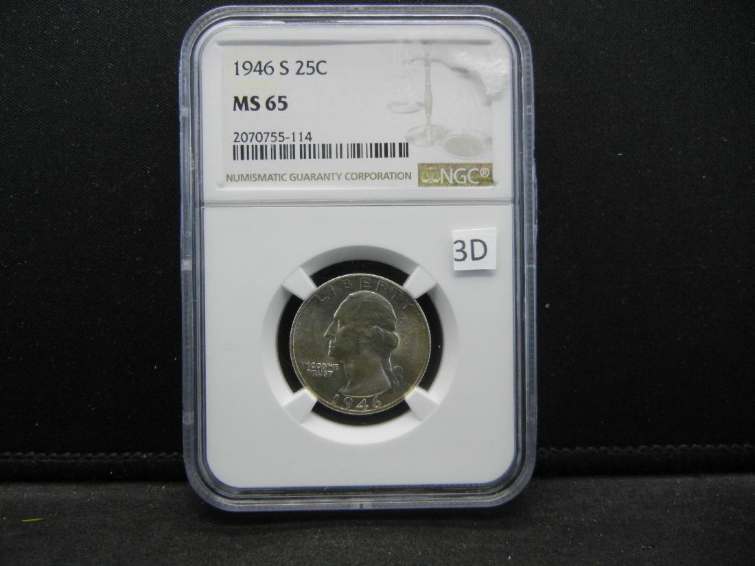 1946-S NGC MS65 Washington Quarter (1 of 4)