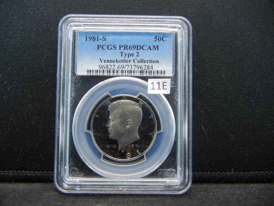 1981-S PCGS PR69DCAM Type 2 Kennedy Half Dollar (1 of 4)