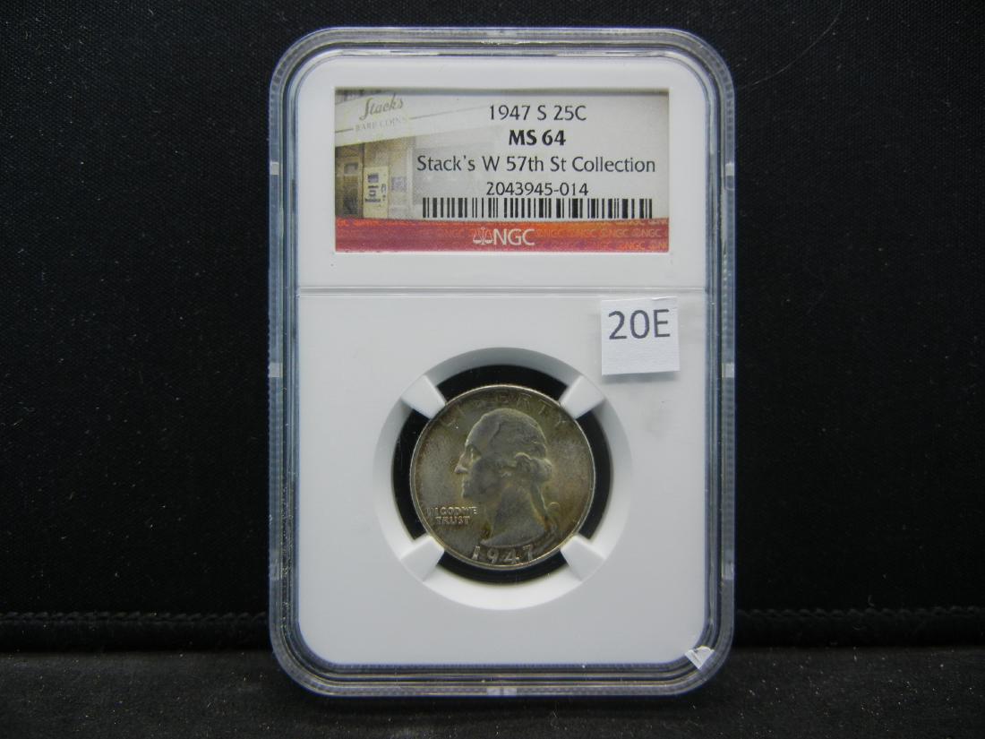 1947-S NGC MS64 Washington Silver Quarter (1 of 4)