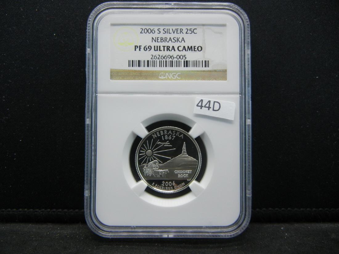 2006-S NGC PF69 Ultra Cameo Nebraska State Quarter (1 of 4)