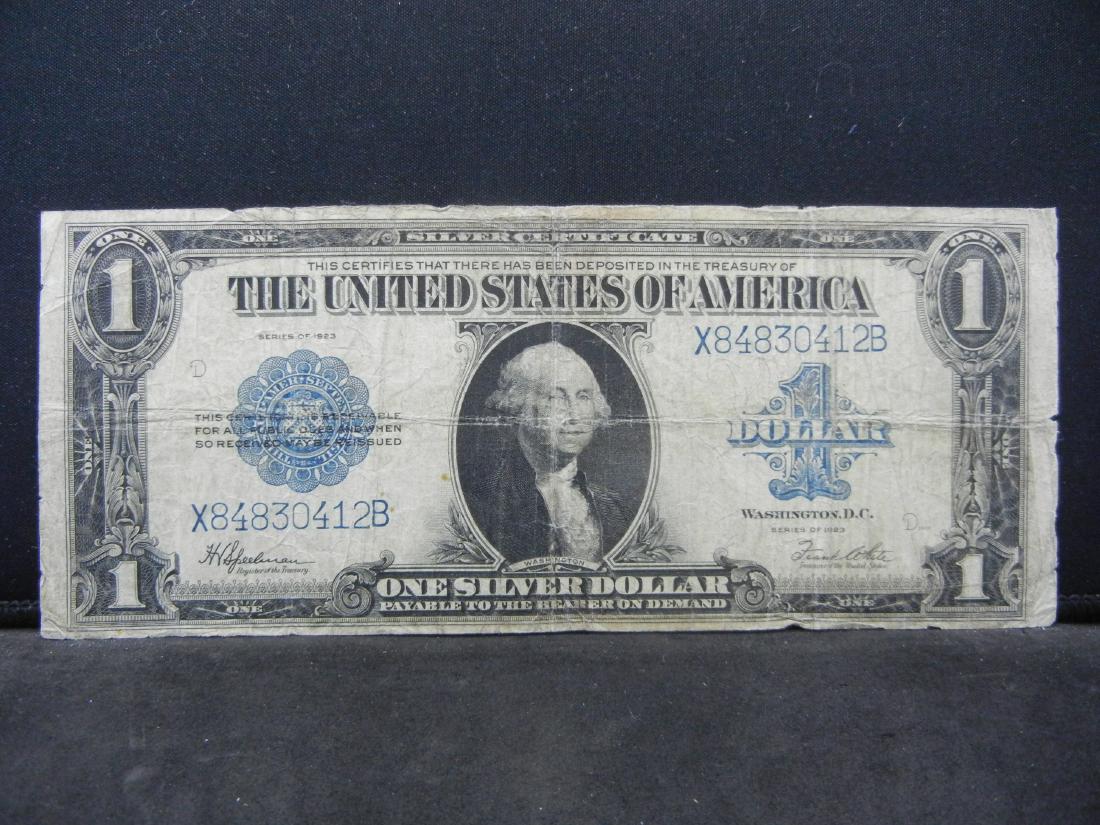 1923 $1 US Silver Certificate. Horse Blanket (1 of 3)