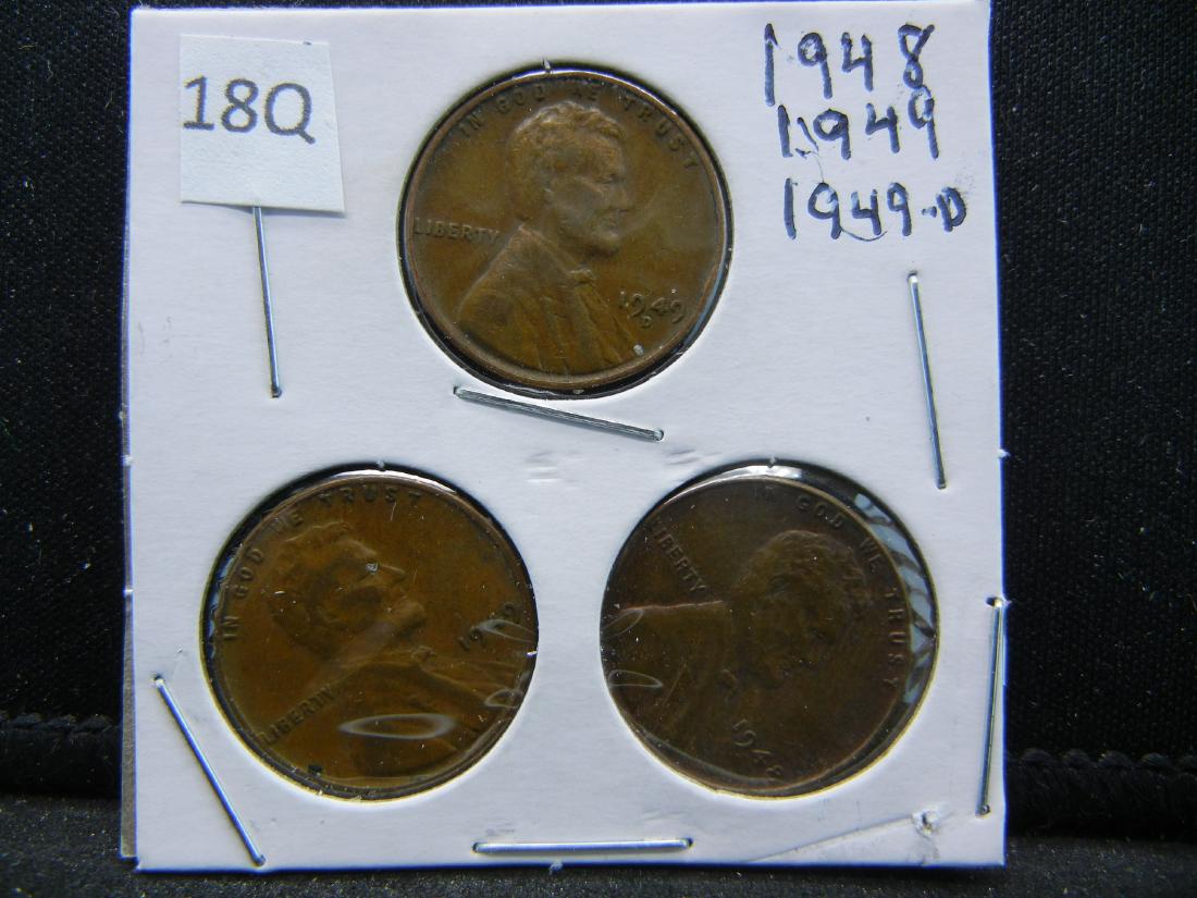 1918, 1919, 49-D Lincoln Wheat Cents (1 of 2)