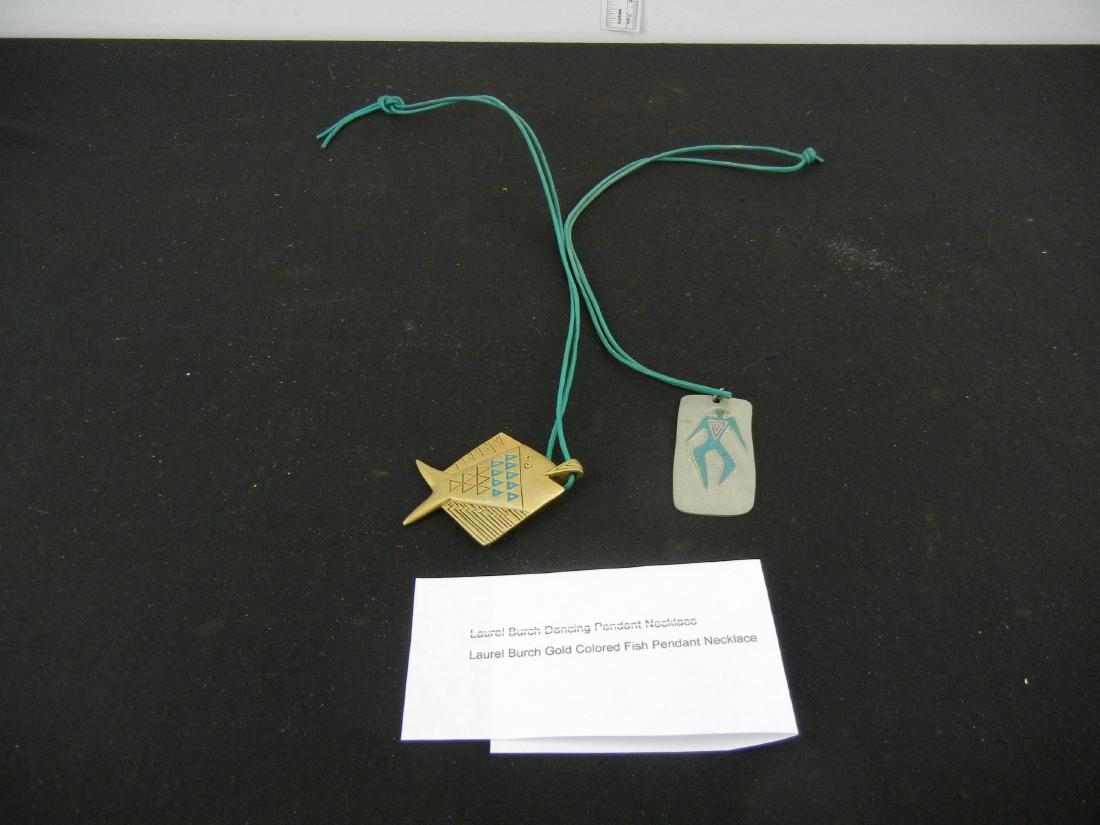 Laurel Burch Dancing & Gold Colored Fish Pendent: Laurel Burch Dancing & Gold Colored Fish Pendent Necklace