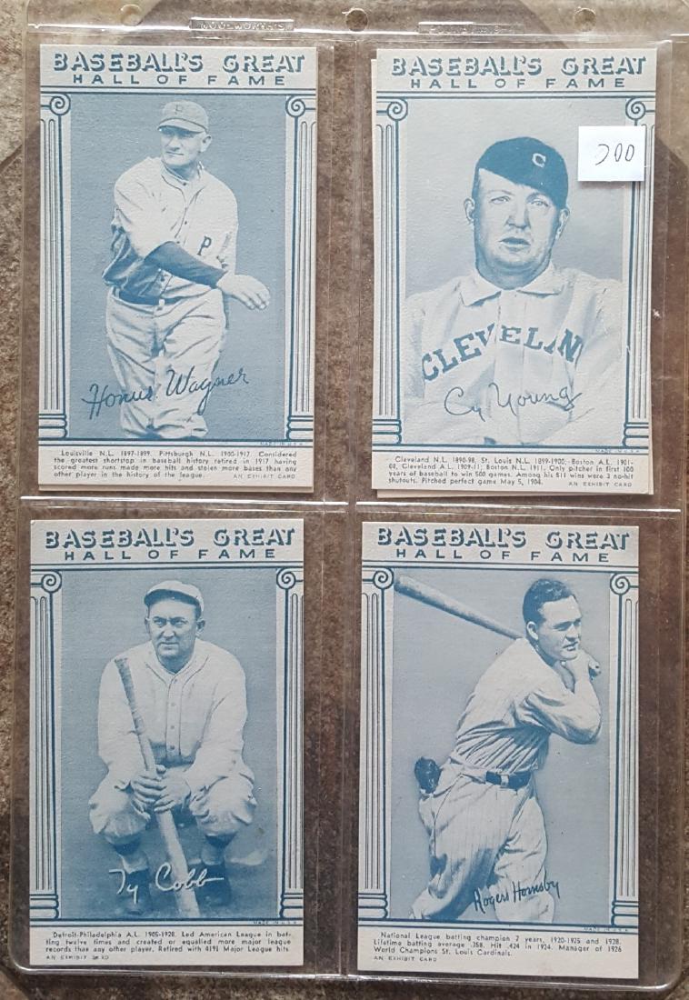 Lot Of 6 Baseball Exhibit Cards: Ty Cobb, Cy Young Etc (1 of 8)