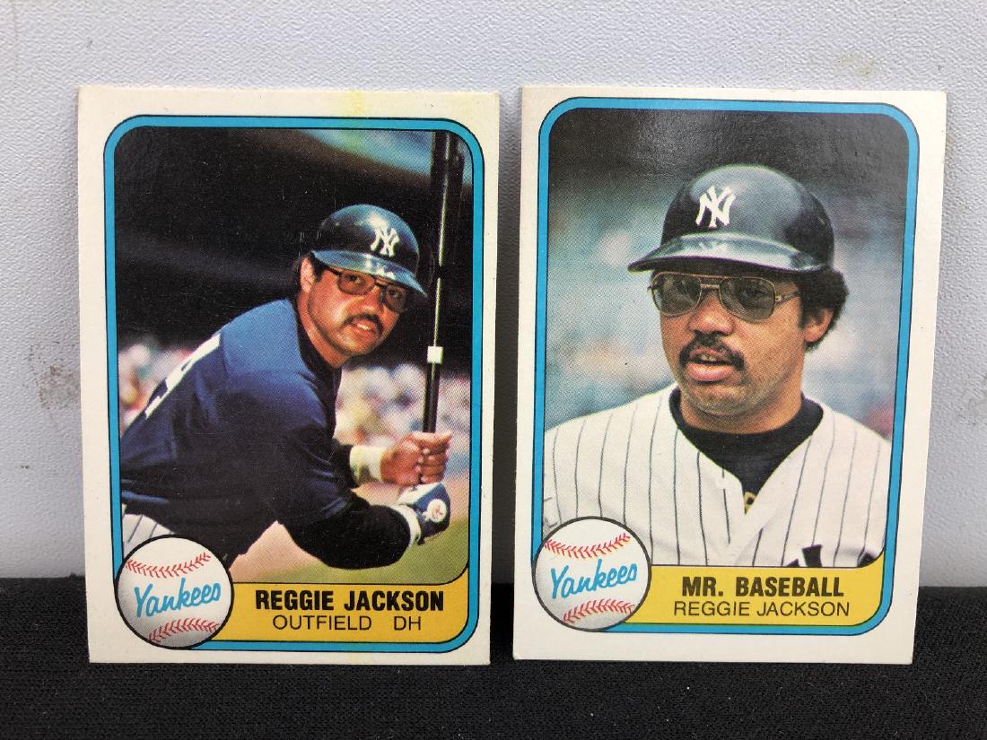 1981 Fleer Reggie Jackson #79 & 650 (1 of 2)