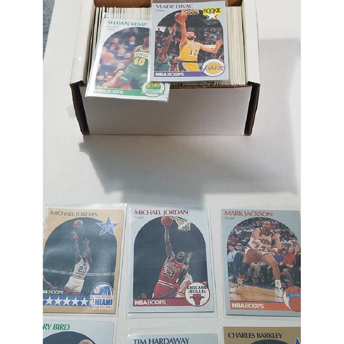 1990-91 Hoops Basketball Box w/ Jordan, Jackson: 1990-91 Hoops Basketball Box w/ Jordan, Jackson (Menedez Brothers)