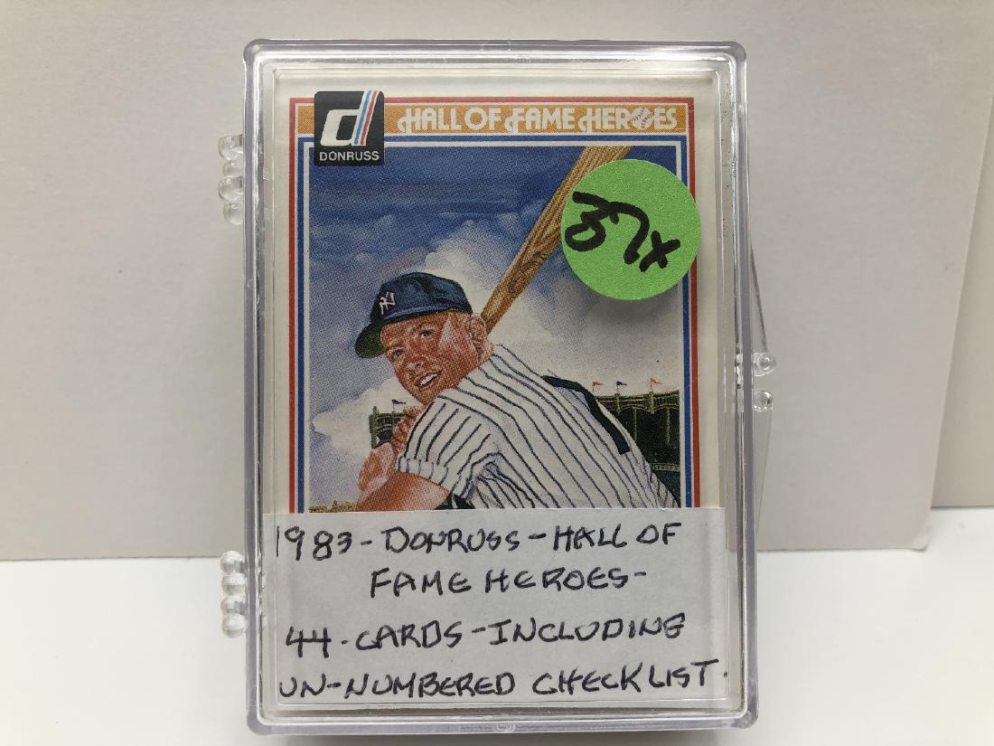 1983 Donruss Hall of Fame Heroes 44 Card Set - Mickey (1 of 4)