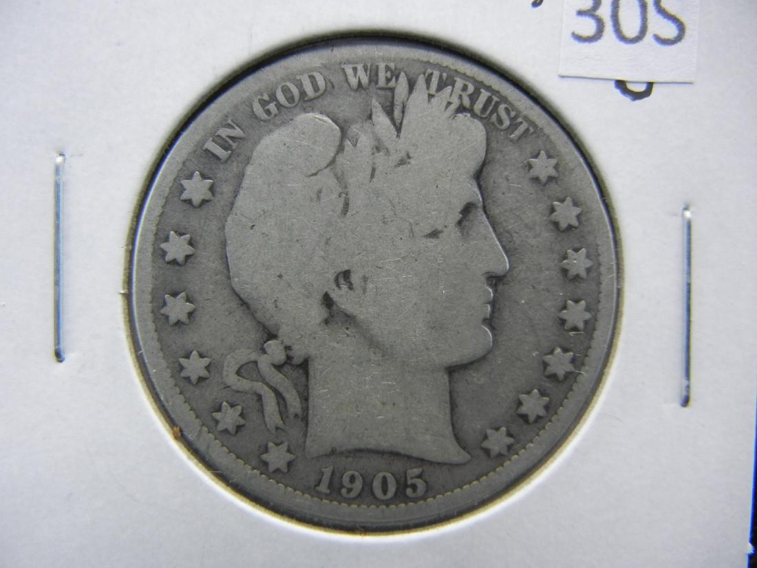 1905-S Barber Half Dollar (1 of 3)