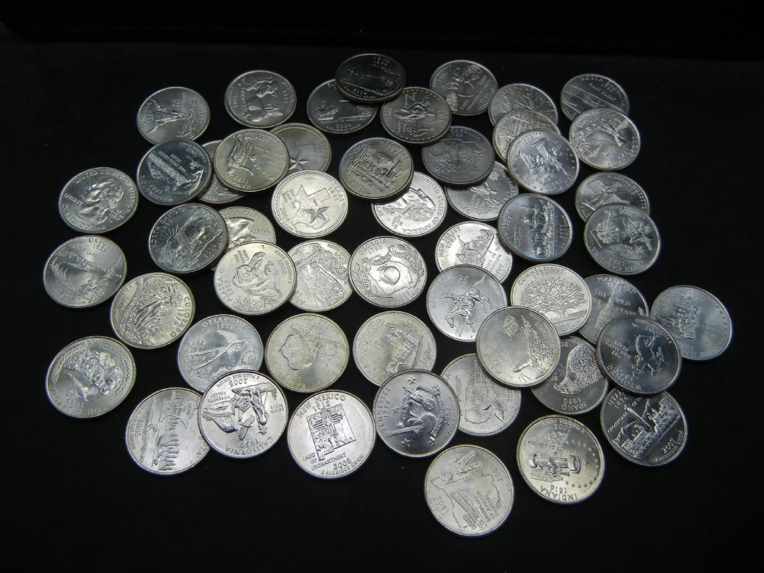 Littleton Packaged 50-coin State Quarter Set.: Littleton Packaged 50-coin State Quarter Set. Brilliant Uncirculated.