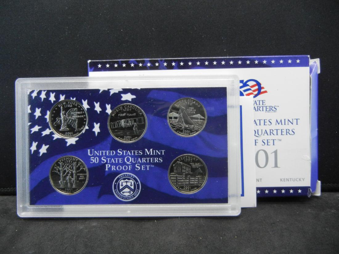 2001-S Clad US State Quarter Set in original package. (1 of 4)