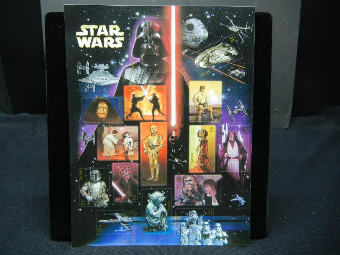 Sheet of Star Wars Stamps (1 of 8)