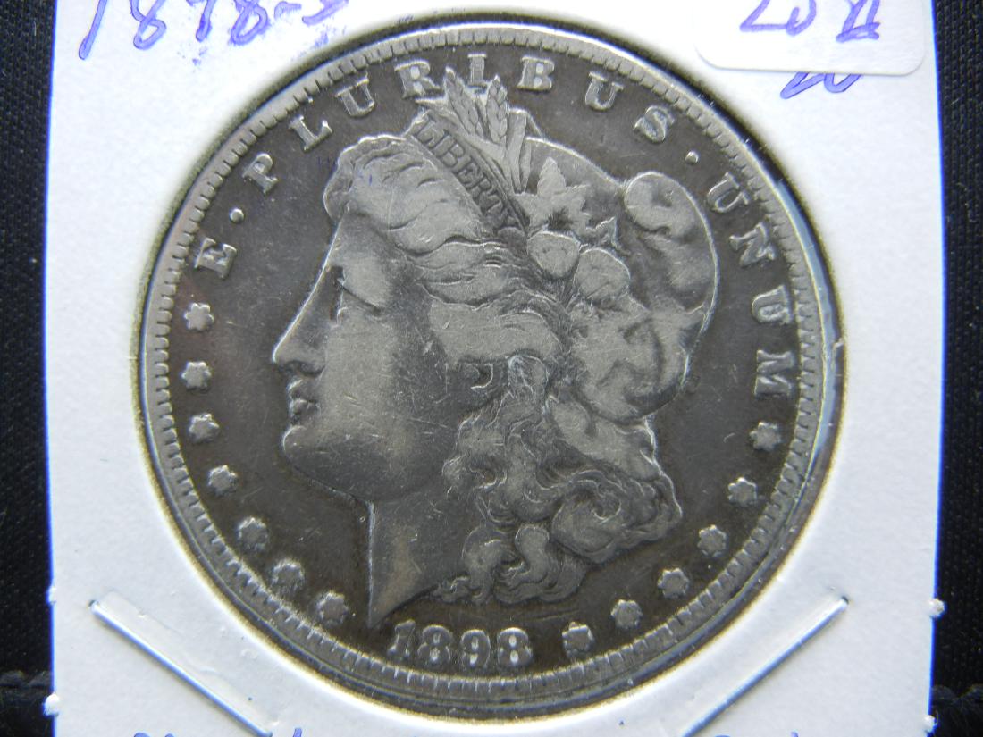 1898-S Morgan Dollar.  Very Difficult Date.   Nice for (1 of 3)