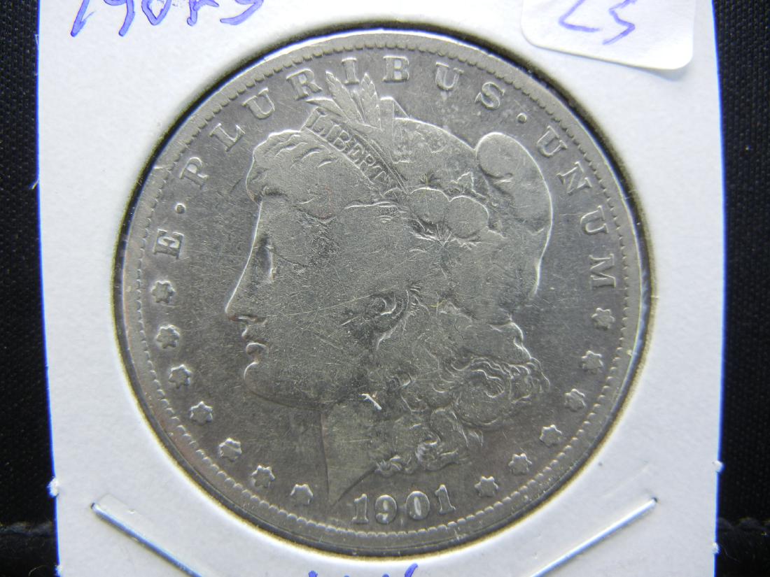 1901-S Morgan Dollar.  Very Difficult Date.   Low (1 of 3)