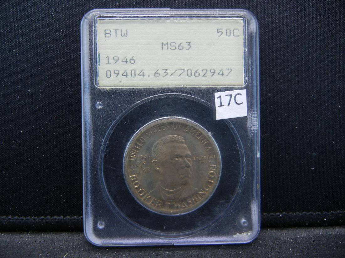 1946 Booker T. Washington 50c.  PCGS MS63.  Old Rattler (1 of 4)