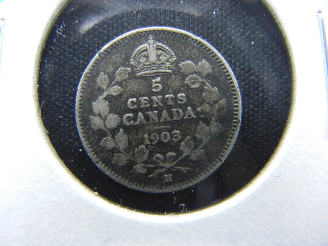 1903-H Canada 5c Silver.  Original XF. (1 of 3)