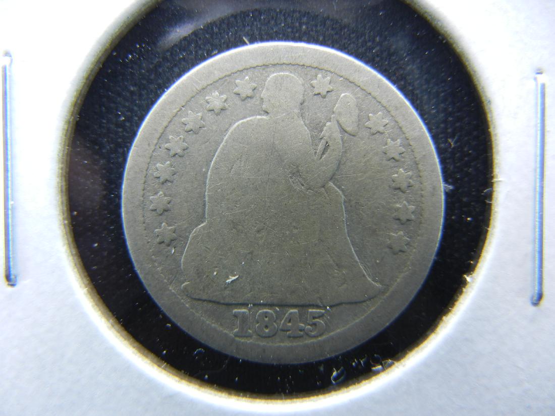 1845 Seated Dime.  Nice Good. (1 of 3)