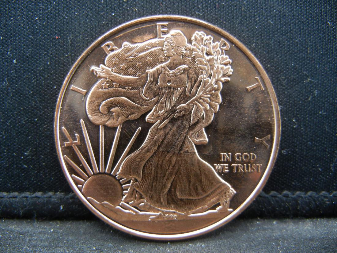 Walking Liberty Copper .999 Fine Copper (1 of 2)