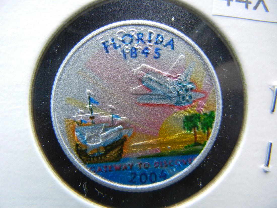 2004 Florida Colorized Washington State Quarter (1 of 3)