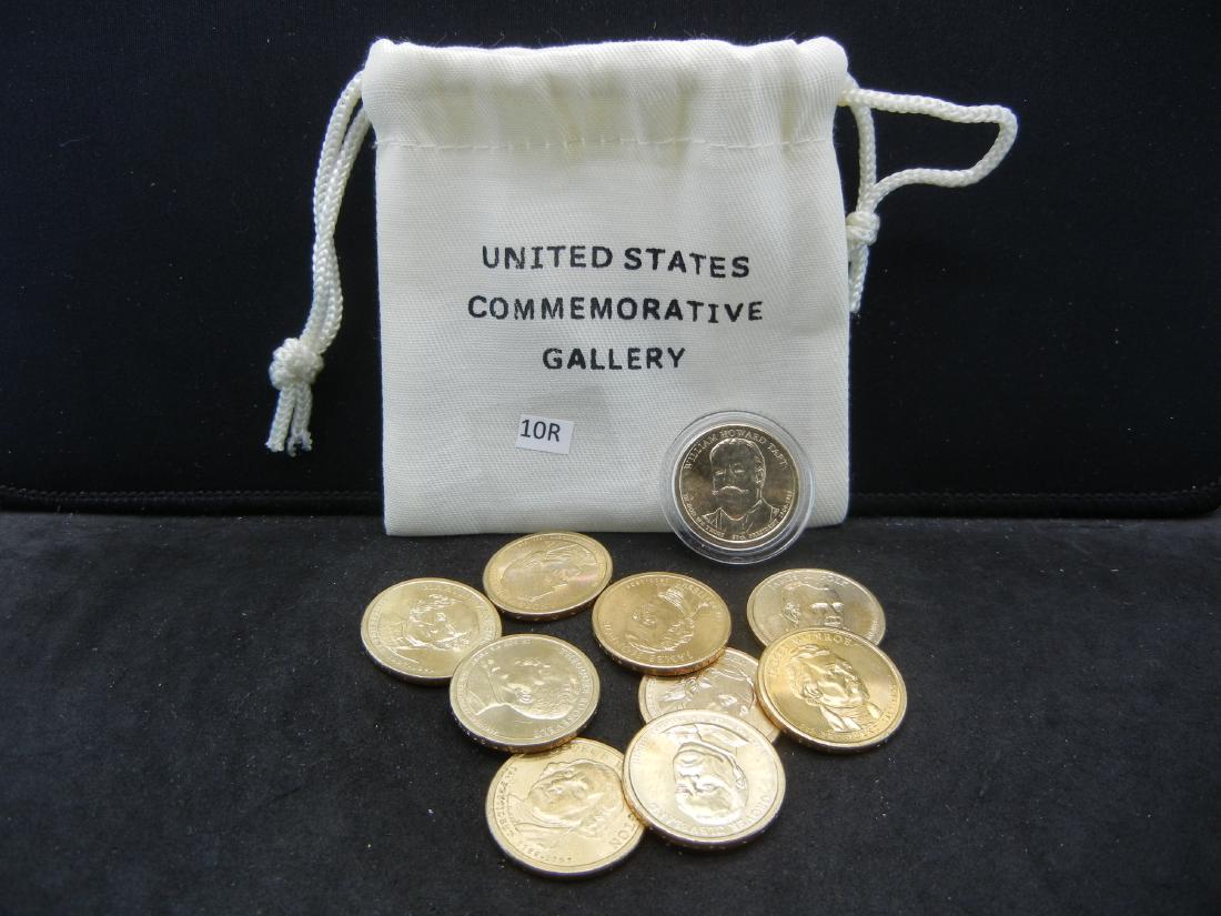 Lot of 10 Mixed date nice grade Presidential Dollars. (1 of 4)