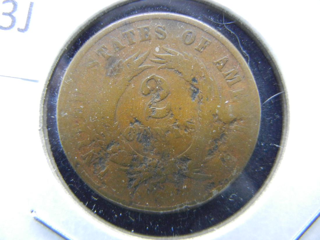 US 2 cents, 1865 CIVIL WAR (1 of 3)