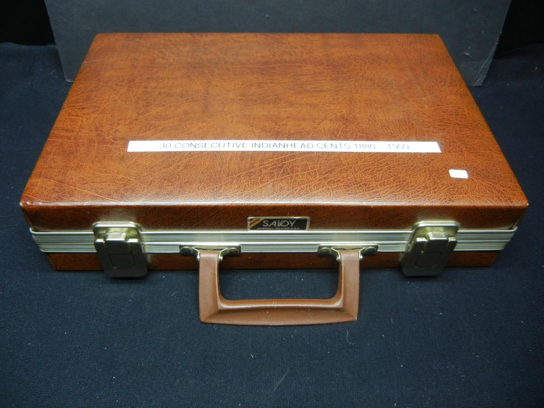 30 Consecutive Indian Head Cents, 1880-1909, in a (1 of 12)