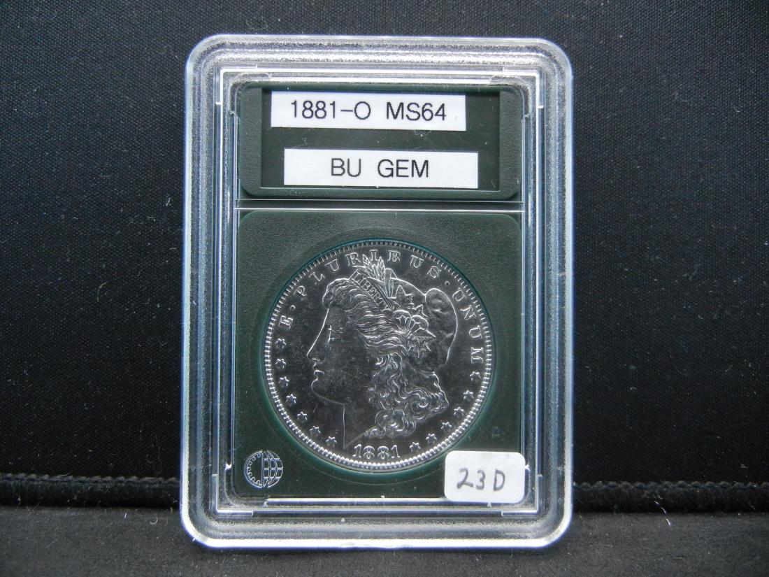 1881-O Morgan Silver Dollar, MS64 BU GEM (1 of 4)