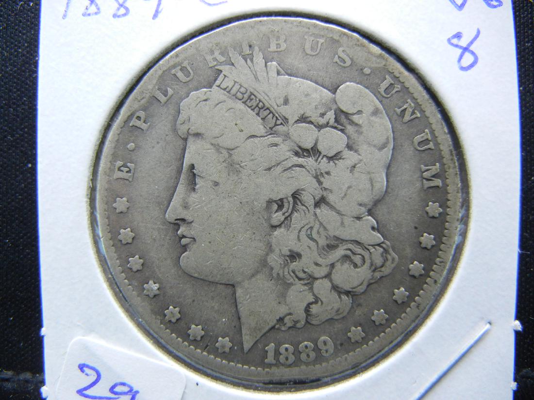 RARITY Alert.   1889-CC Morgan Dollar.   VG and (1 of 3)